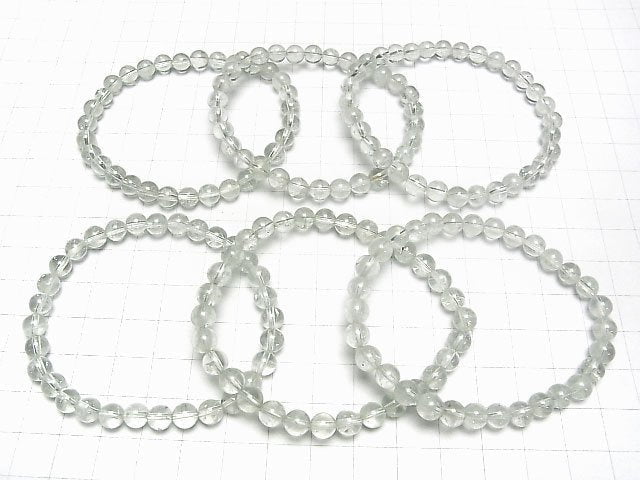 [Video] Green Amethyst AA++ Round 6mm Bracelet