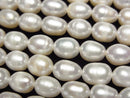 [Video] Fresh Water Pearl AA Rice 7x6x6mm White 1strand beads (aprx.13inch/33cm)