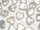 [Video] Fresh Water Pearl AA++ Loose stone Heart 10x10mm White 5pcs