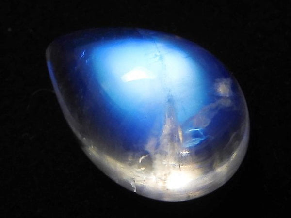[Video][One of a kind] High Quality Rainbow Moonstone AAA Cabochon 1pc NO.58