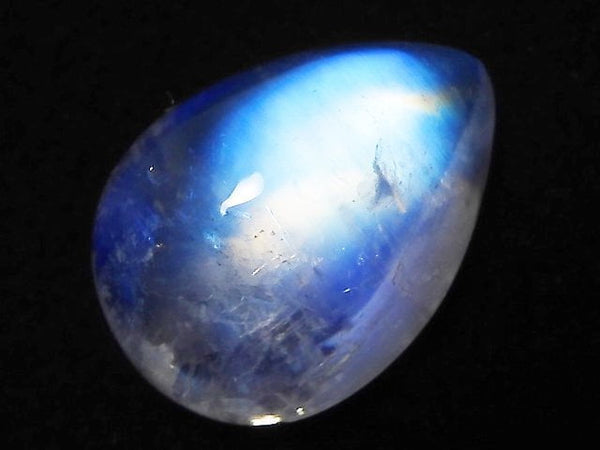 [Video][One of a kind] High Quality Rainbow Moonstone AAA Cabochon 1pc NO.60
