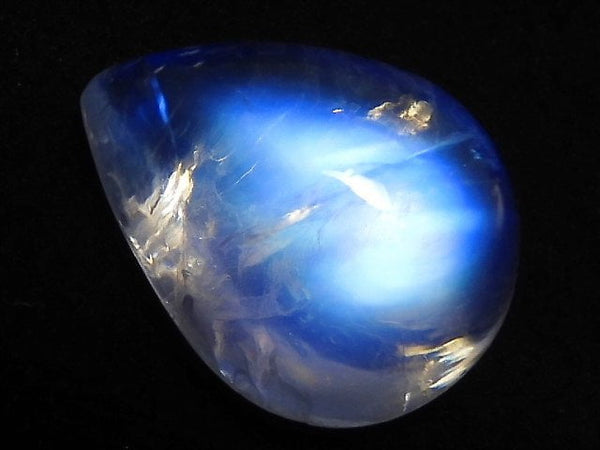 [Video][One of a kind] High Quality Rainbow Moonstone AAA Cabochon 1pc NO.65