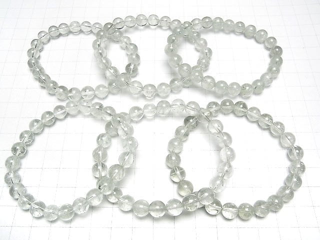 [Video] Green Amethyst AA++ Round 8mm Bracelet