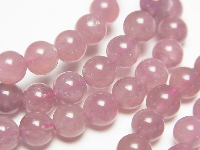 [Video] Madagascar Deep Rose Quartz AA Round 6mm Bracelet