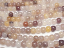 [Video] Multicolor Quartz Semi Round 10mm 1strand beads (aprx.14inch/35cm)