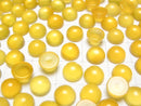 [Video] Yellow Chalcedony AAA Round Cabochon 8x8mm 5pcs