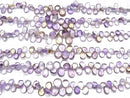 [Video]High Quality Amethyst xCitrine AA++ Pear shape (Smooth) half or 1strand beads (aprx.7inch/18cm)