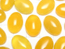 [Video] Yellow Chalcedony AAA Oval Cabochon 18x13mm 3pcs