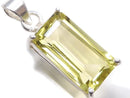 [Video][One of a kind] High Quality Lemon Quartz AAA Faceted Pendant Silver925 NO.8
