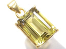 [Video][One of a kind] High Quality Lemon Quartz AAA Faceted Pendant 18KGP NO.11