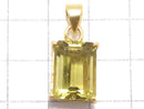 [Video][One of a kind] High Quality Lemon Quartz AAA Faceted Pendant 18KGP NO.11