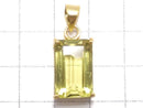 [Video][One of a kind] High Quality Lemon Quartz AAA Faceted Pendant 18KGP NO.18
