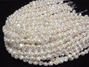[Video]Shell Pearl White Baroque 10-11mm 1strand beads (aprx.15inch/38cm)
