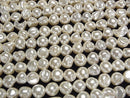 [Video]Shell Pearl Off-White Baroque 9-10mm 1strand beads (aprx.15inch/38cm)