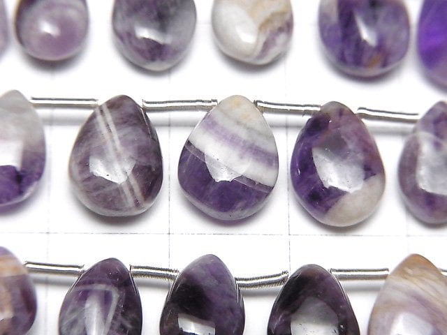 [Video] Stripe Amethyst Pear shape (Smooth) 1 strand (23pcs)