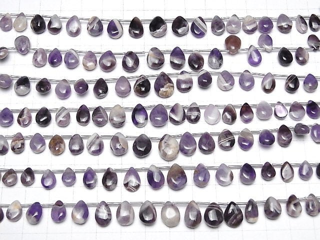 [Video] Stripe Amethyst Pear shape (Smooth) 1 strand (23pcs)