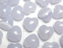 [Video] Blue Lace Agate AAA Heart 10x10mm [Vertical Hole] 2pcs
