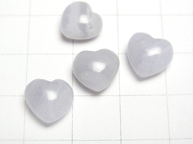 [Video] Blue Lace Agate AA++ Heart 10x10mm [Vertical Hole] 2pcs