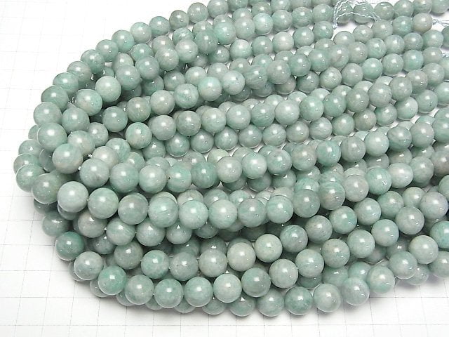 [Video] Brazilian Amazonite AA Round 10mm 1strand beads (aprx.15inch/38cm)