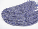 [Video]High Quality! Tanzanite AA++ Cube Shape 3x3x3mm 1strand beads (aprx.15inch/37cm)