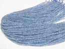 [Video]High Quality! Aquamarine AAA- Faceted Button Rondelle 3x3x2mm half or 1strand beads (aprx.15inch/37cm)