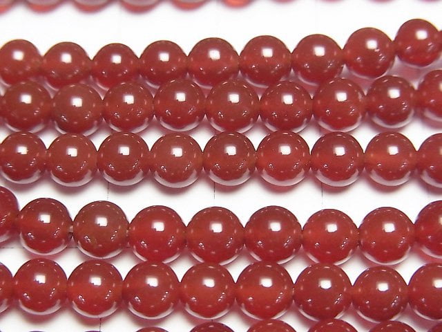 [Video] Red Agate AAA Round 5mm 1strand beads (aprx.14inch/35cm)