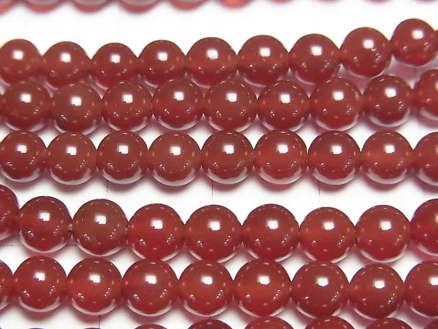 [Video] Red Agate AAA Round 5mm 1strand beads (aprx.14inch/34cm)
