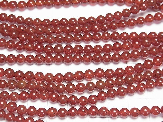 [Video] Red Agate AAA Round 5mm 1strand beads (aprx.14inch/35cm)