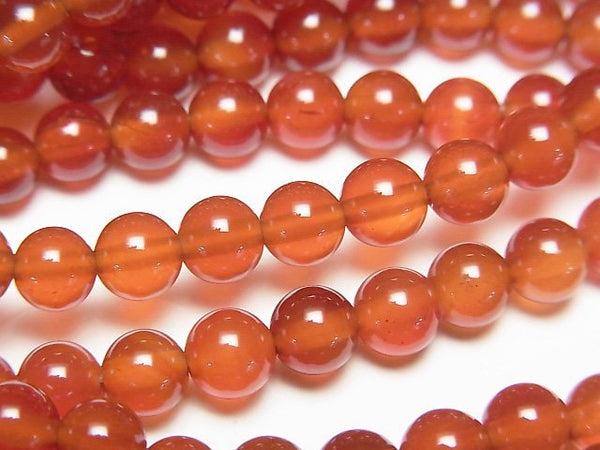 [Video]Carnelian AAA Round 5mm 1strand beads (aprx.14inch/35cm)