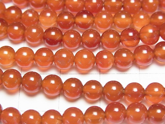 [Video]Carnelian AAA Round 5mm 1strand beads (aprx.14inch/35cm)