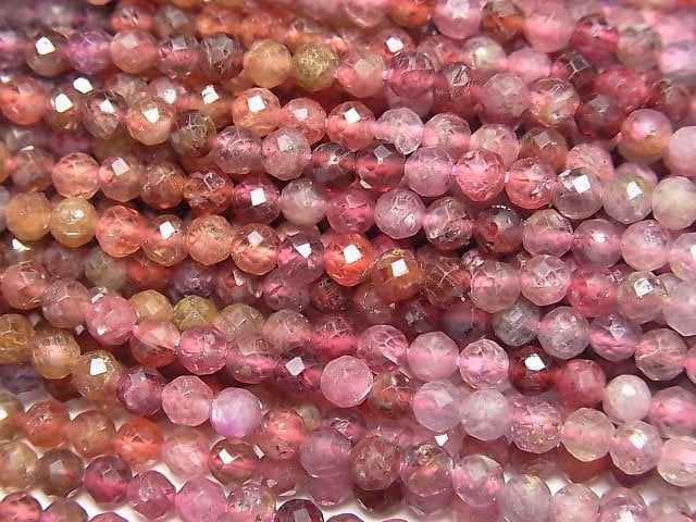 [Video]High Quality! Multicolor Sapphire AA Faceted Round 3.5mm 1strand beads (aprx.15inch/37cm)