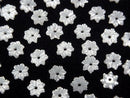 [Video] High Quality White Shell (Silver-lip Oyster) AAA Flower 6mm Center Hole 4pcs