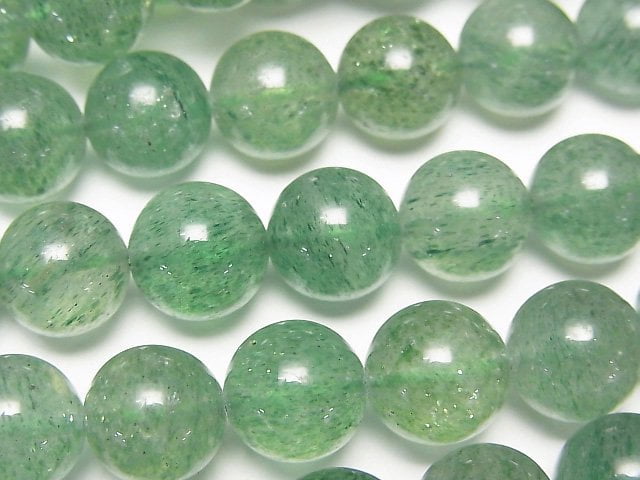 [Video] Green Aventurine AAA- Round 10mm half or 1strand beads (aprx.15inch/36cm)