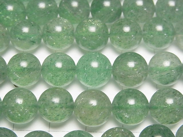 [Video] Green Aventurine AAA- Round 10mm half or 1strand beads (aprx.15inch/36cm)