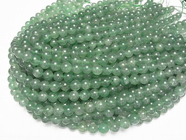 [Video] Green Aventurine AAA- Round 10mm half or 1strand beads (aprx.15inch/36cm)