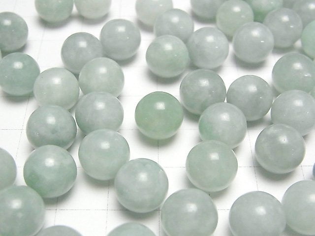 [Video] Burmese Jadeite AA++ Sphere, Round 10mm 5pcs