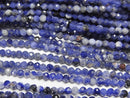 [Video]High Quality! Sodalite AA+ Faceted Round 2mm 1strand beads (aprx.15inch/37cm)