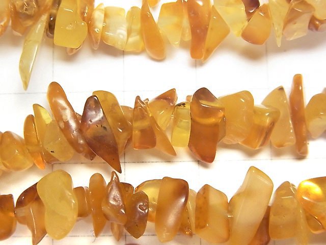 [Video] Baltic Amber Multicolor Chips (Small Nugget) 1strand beads (aprx.14inch/35cm)