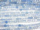 [Video]High Quality! Aquamarine AA++ Cube Shape 3x3x3mm 1strand beads (aprx.15inch/38cm)