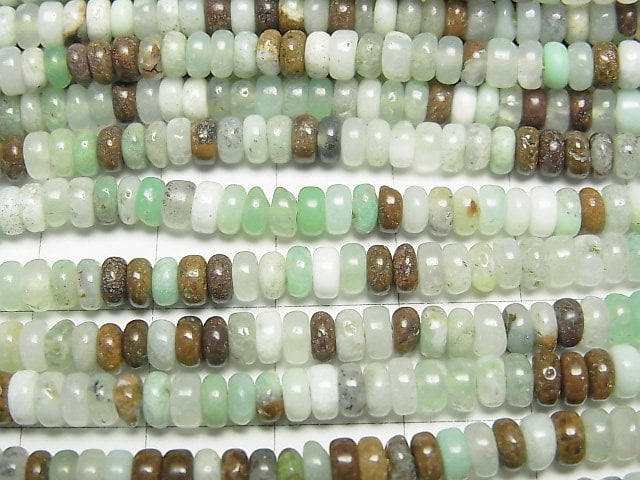 [Video]Base Rock included Chrysoprase AA Roundel 4x4x2mm 1strand beads (aprx.15inch/38cm)
