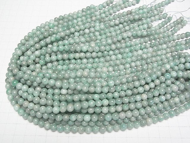 [Video] Brazilian Amazonite AA Round 6mm 1strand beads (aprx.15inch/38cm)