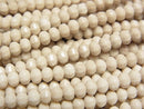 [Video]High Quality! Riverstone Mirror Faceted Button Rondelle 4x4x3mm 1strand beads (aprx.15inch/37cm)