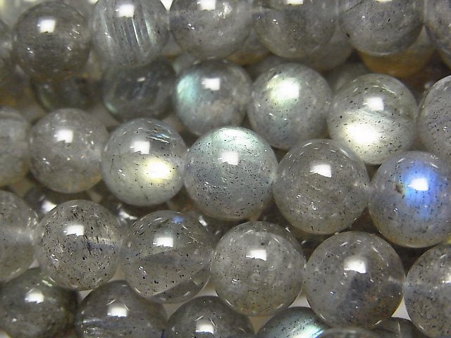 [Video]Labradorite AA+ Round 8mm half or 1strand beads (aprx.15inch/37cm)
