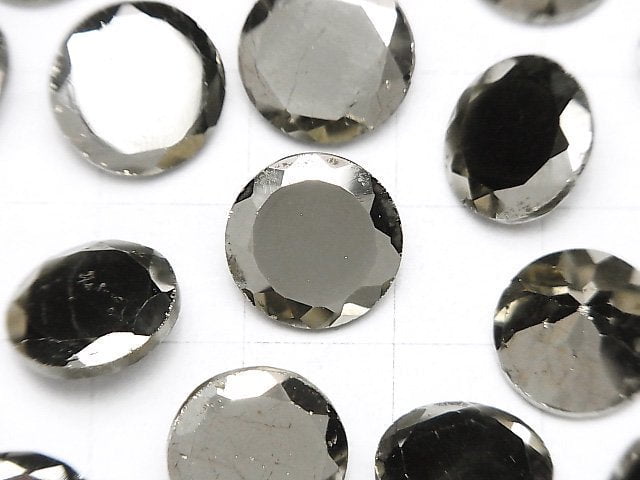 [Video]Pyrite Loose stone Round Faceted 12x12mm 1pc