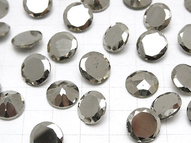 [Video]Pyrite Loose stone Round Faceted 12x12mm 1pc