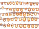[Video]High Quality Spessartite Garnet AAA Pear shape Faceted Briolette half or 1strand (14pcs )