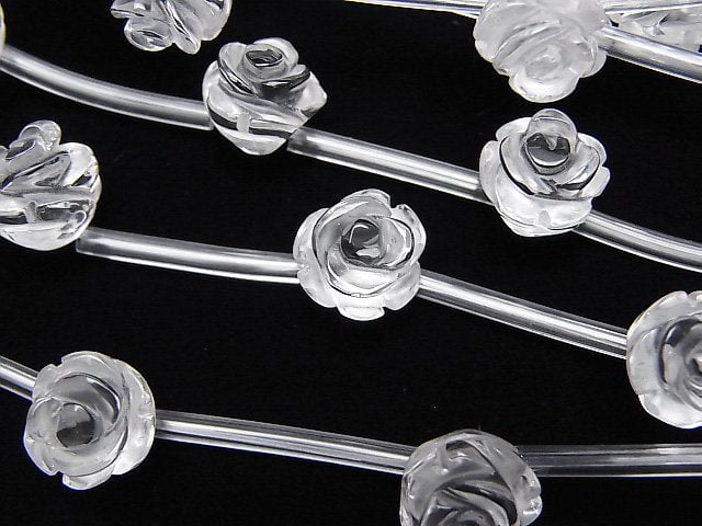 [Video] Crystal AAA Rose 10mm half or 1strand beads (aprx.13inch/31cm)