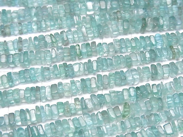 [Video]High Quality Apatite AAA- Square Roundel (Disc) 1strand beads (aprx.15inch/38cm)