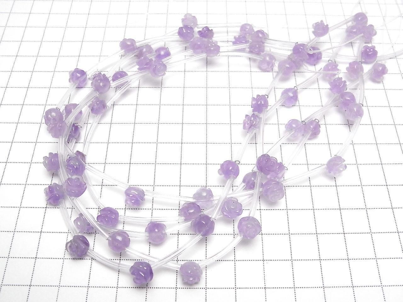 Améthyste lavande AAA – Perles de 8 mm demi-fil ou 1 fil (environ 30 cm)