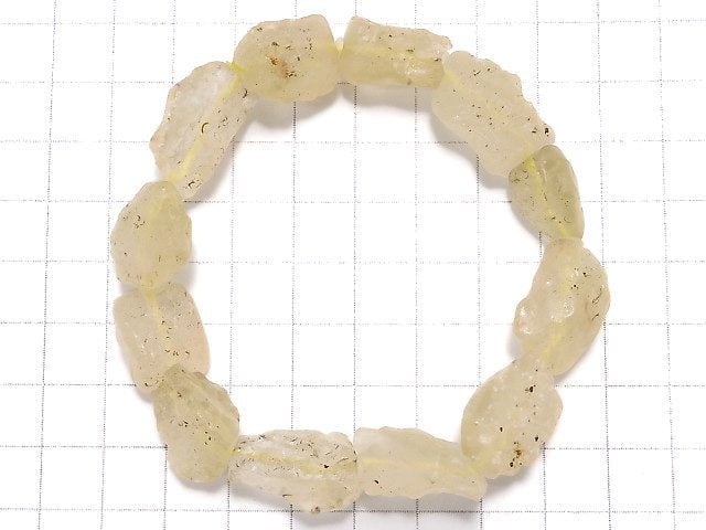 [Video][One of a kind] Libyan Desert Glass Rough Rock Nugget Bracelet NO.1